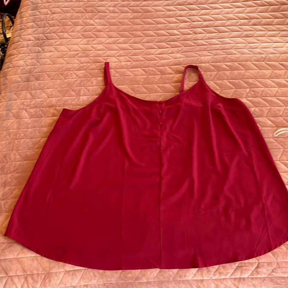 Loose fitting pull over spaghetti strapped summer top